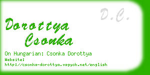 dorottya csonka business card